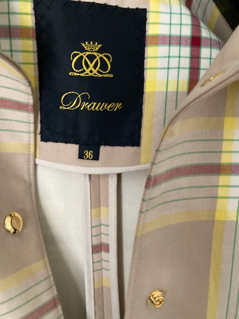 DRAWER ドゥロワー　スプリングコート　36