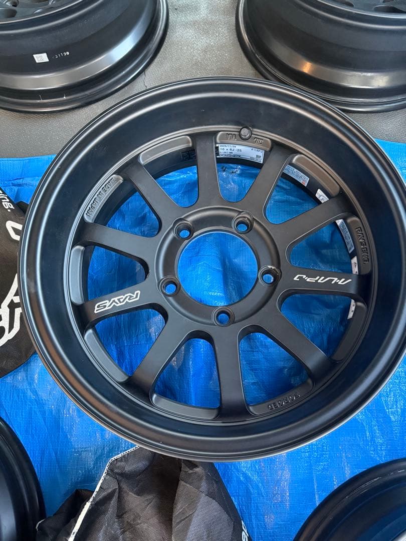 RAYS マットブラック 16インチ ホイール　ジムニーシエラ ５本セット
