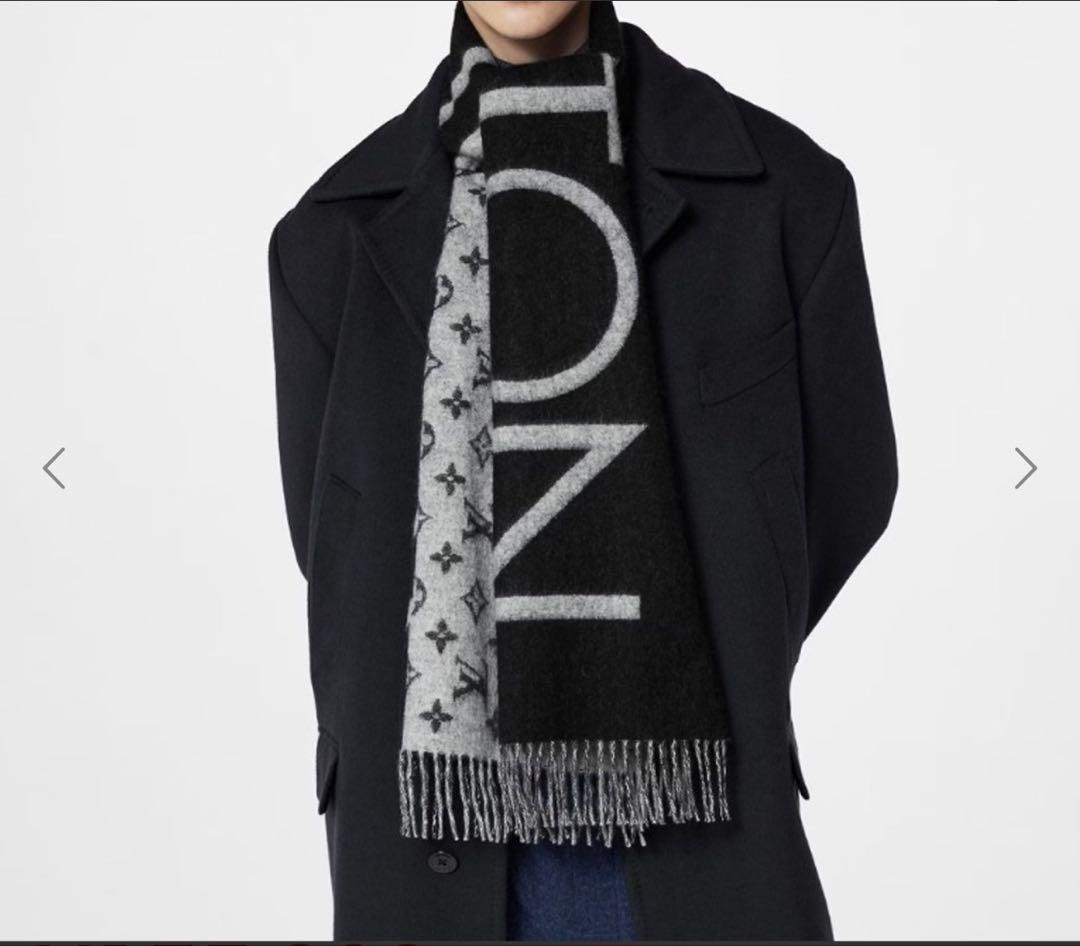 【美品】LOUIS VUITTON マフラー　LVスプリット