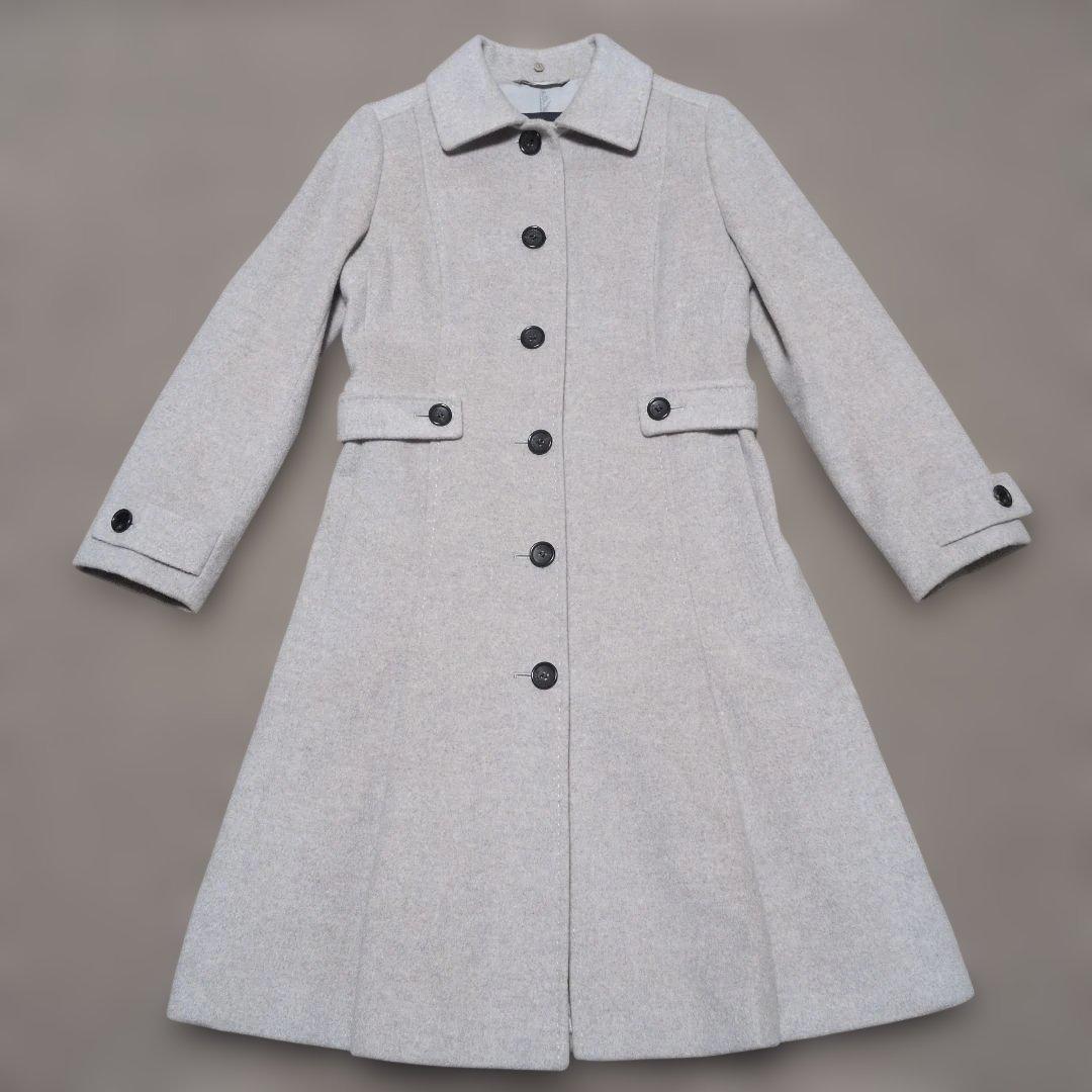 BURBERRY グレー ロングコート 38