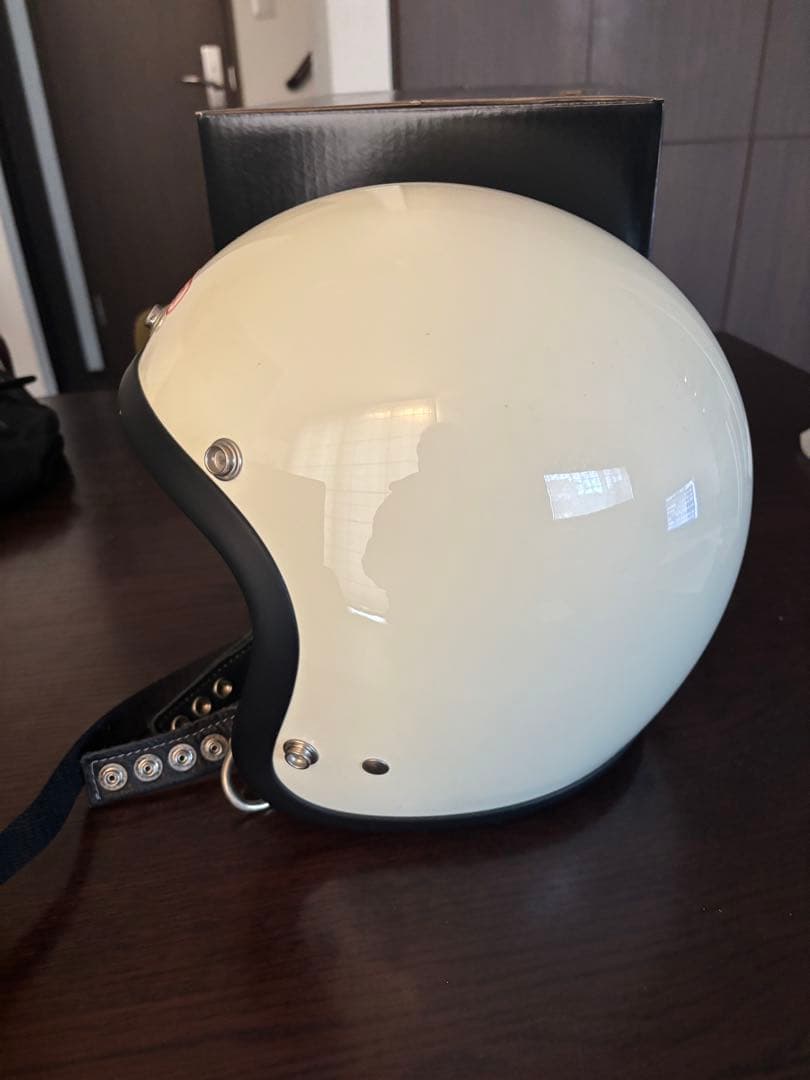 TT&CO. スーパーマグナム ジェットヘル アイボリー サイズ57-58cm