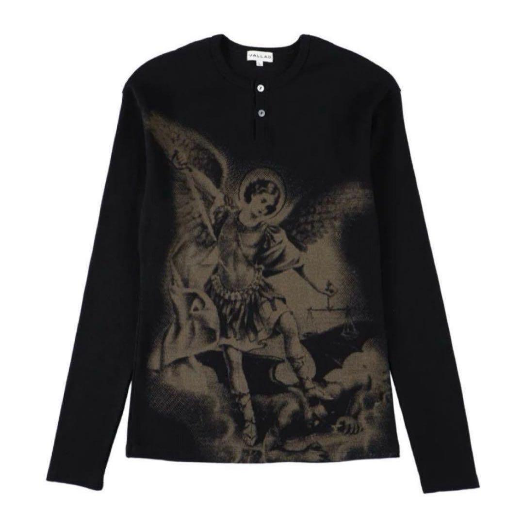 VALLAD V.HENRY NECK L/S サーマル ブラック L IO