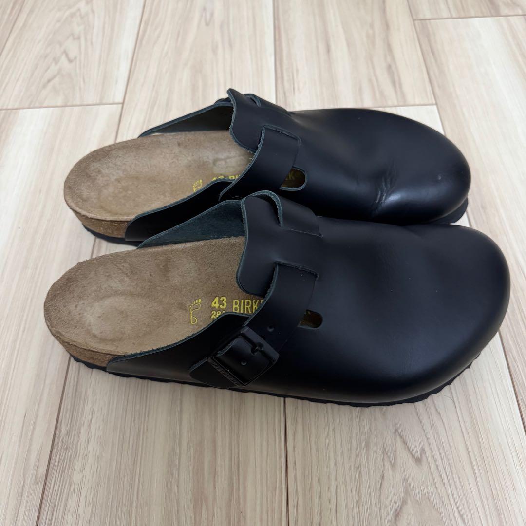 ビルケンシュトック ボストン 黒 スムースレザー 28.0 43