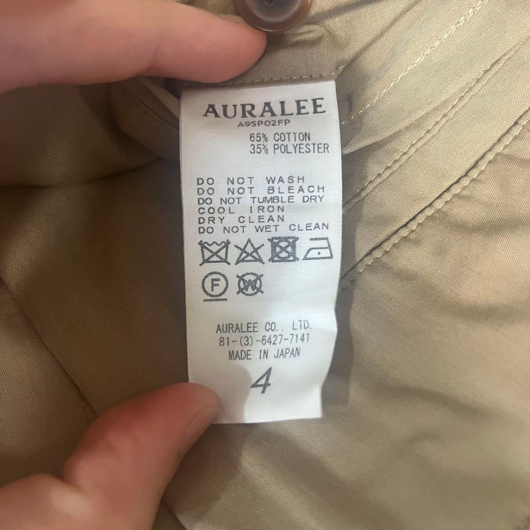 AURALEE FINX POLYESTER SLACKS サイズ4