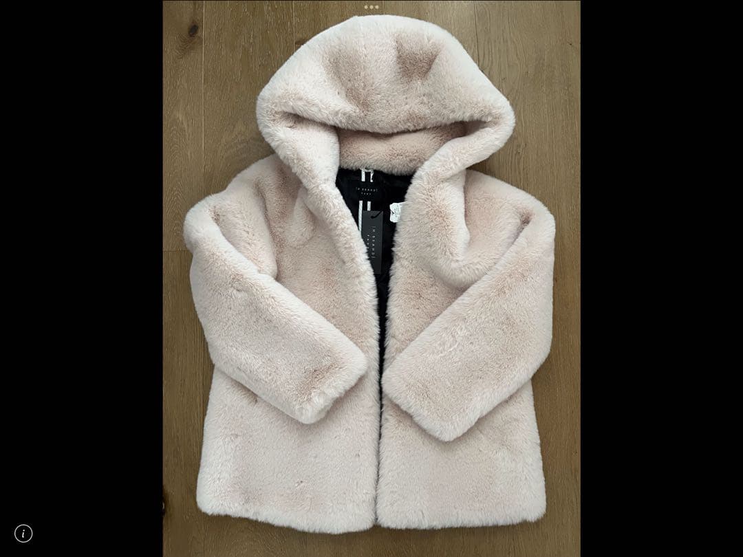 新品 H BRAND エイチブランド フェイクファーフードジャケット