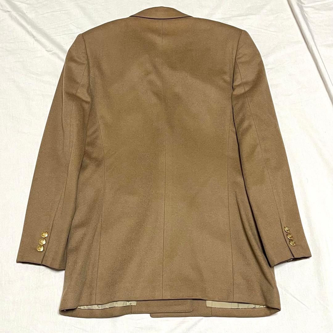 【カシミヤ100%】アクアスキュータム　ダブルテーラードジャケット　金ボタン　M