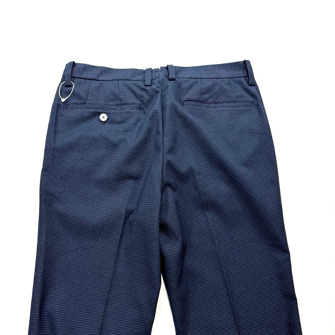 トラヴィスマシュー　ロングパンツ　31 L〜LL程度　ネイビー　総柄　千鳥格子