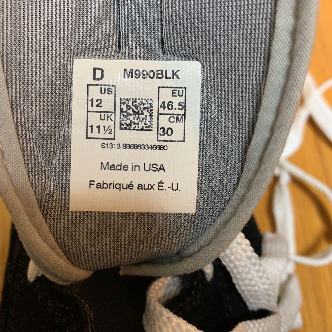 ニューバランス スニーカー　M990BLK 新品未使用