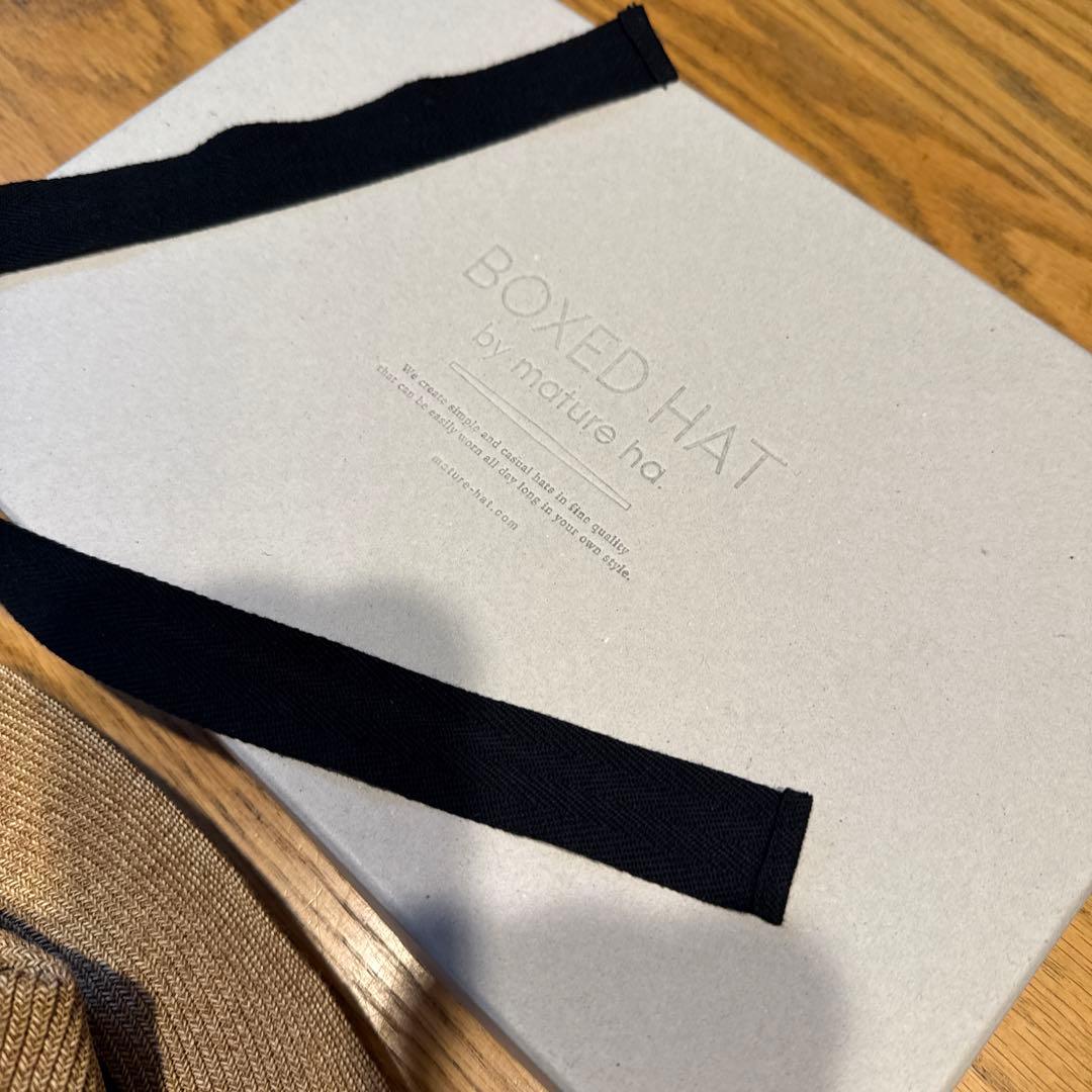 ❤︎mature ha. BOXED HAT ガーデンリボン　美品