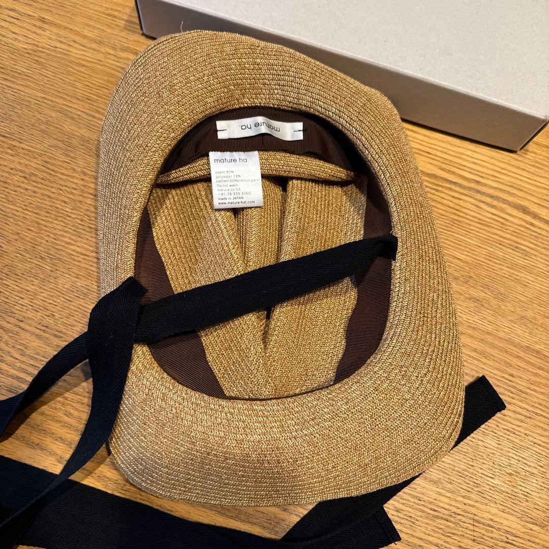 ❤︎mature ha. BOXED HAT ガーデンリボン　美品
