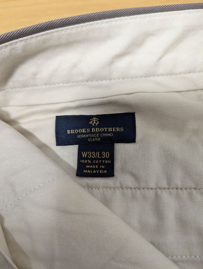 未使用　ブルックスブラザーズ　チノパン　アドバンテージチノ　ブラウン　CLARK