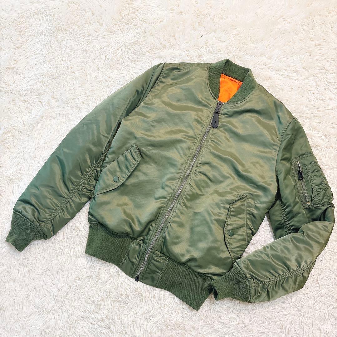 ✨極美品✨ アルファインダストリーズ MA-1 フライトジャケット オリーブ