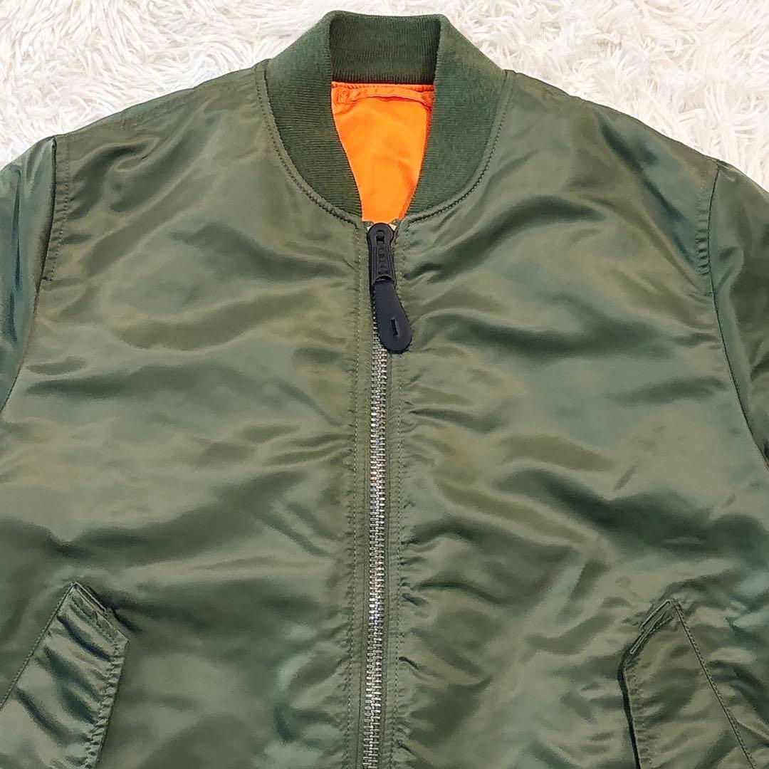 ✨極美品✨ アルファインダストリーズ MA-1 フライトジャケット オリーブ