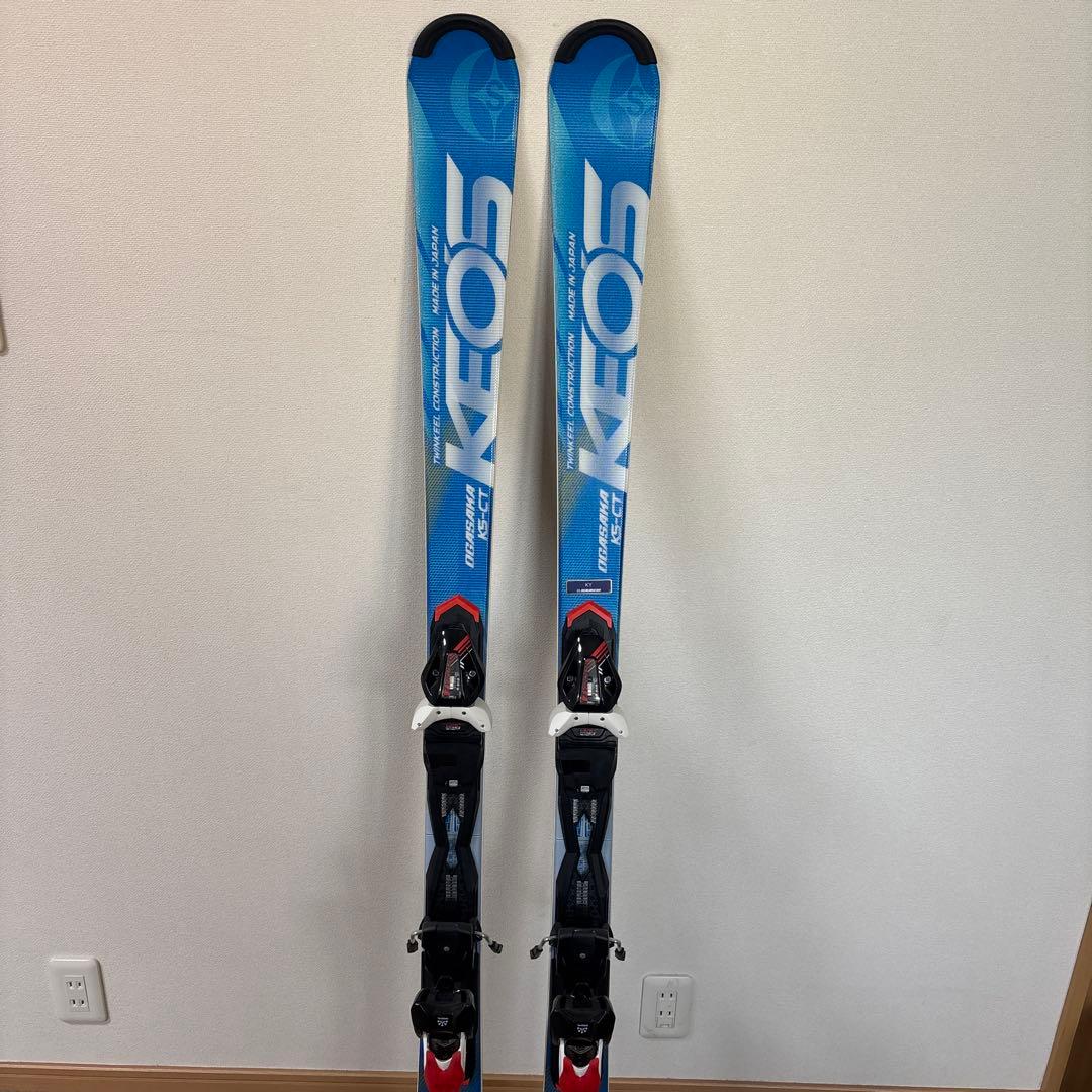 OGASAKA KS-CTスキー 板 青色 バインディング付き　155cm