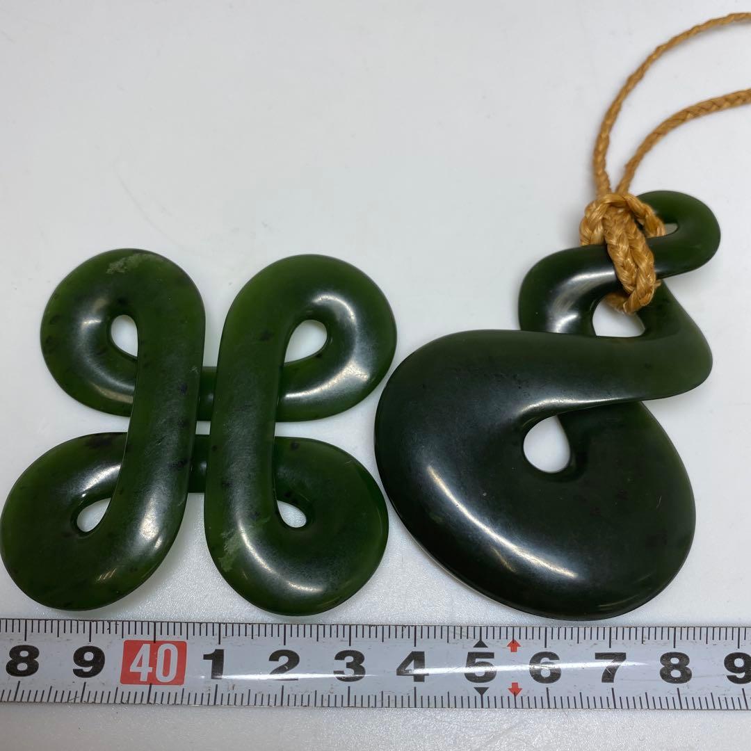 翡翠ネックレス2点　83g 東さ7-0331ア㉝