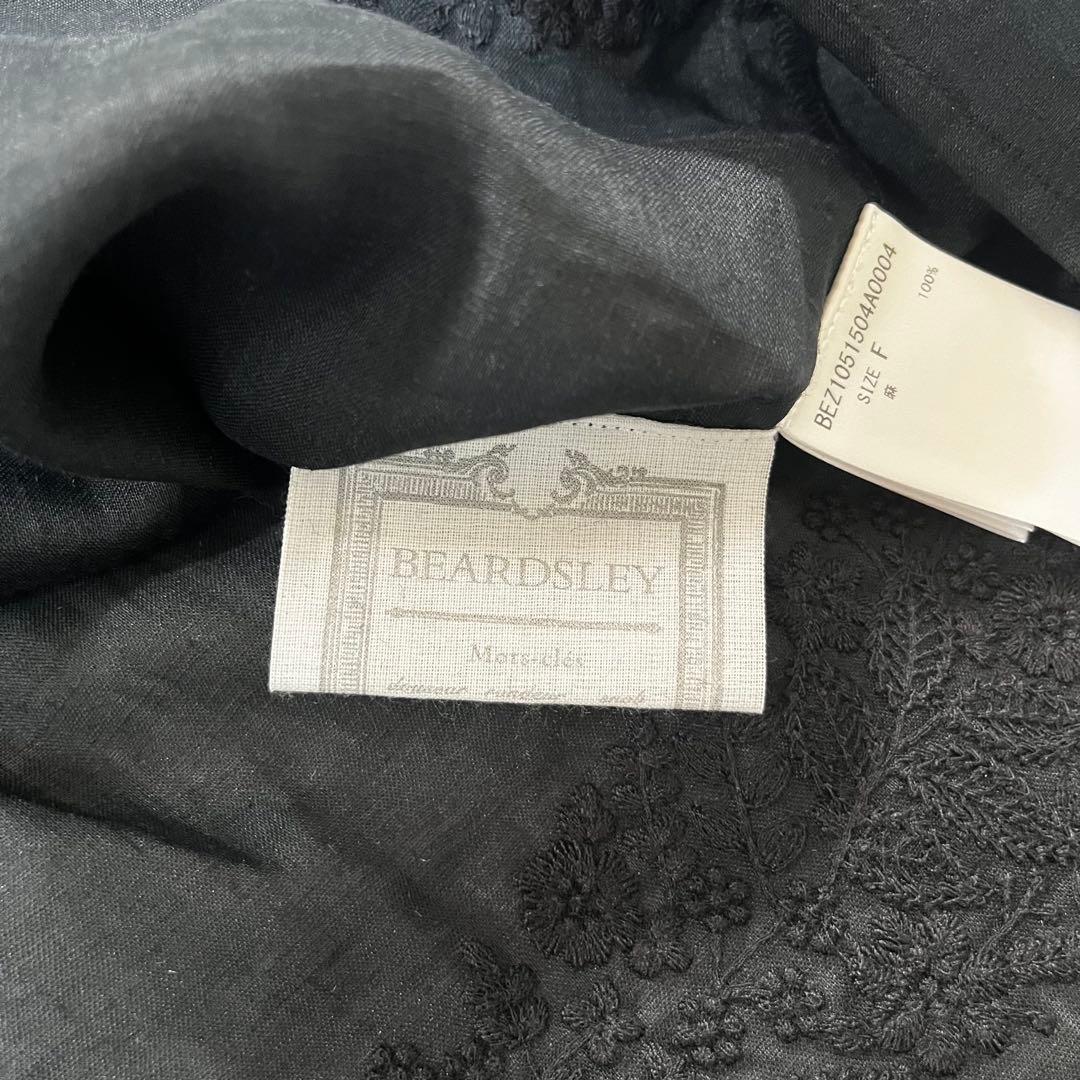 新品タグ付き✨ 25SS ビアズリー　ラミー刺繍チュニック　ブラック　トップス