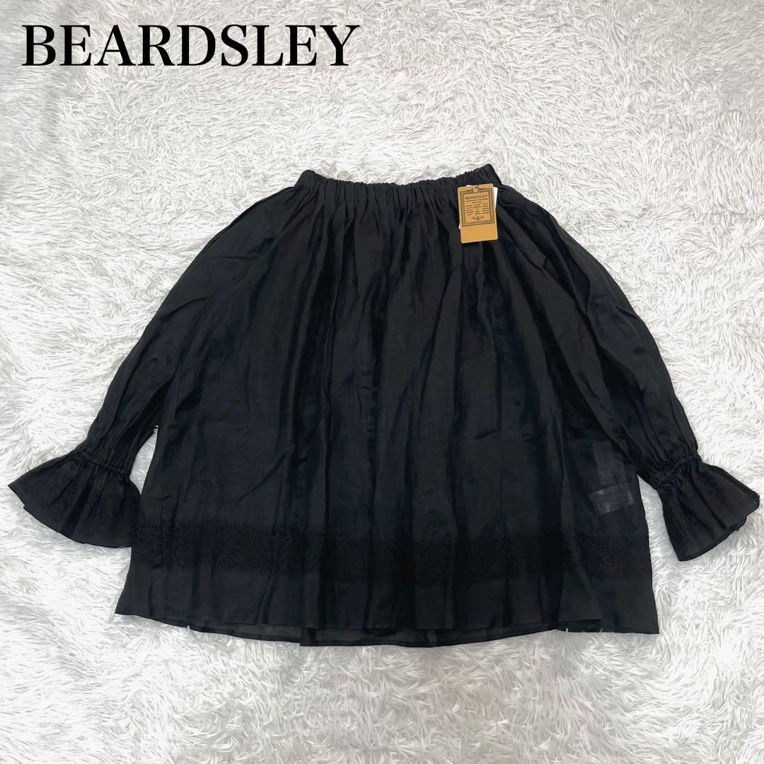 新品タグ付き✨ 25SS ビアズリー　ラミー刺繍チュニック　ブラック　トップス