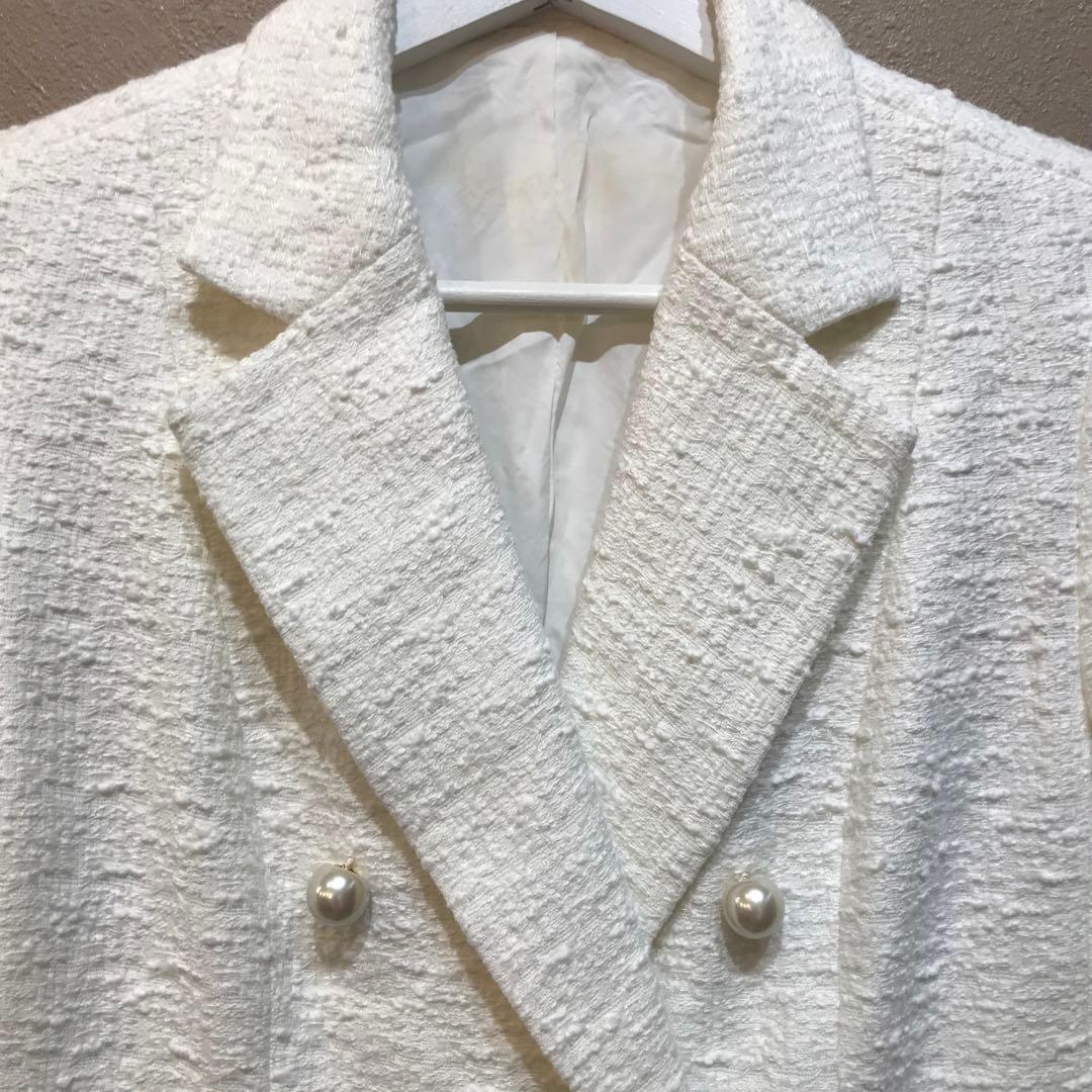 アナイ　スラブツイードダブルボタンジャケット　サイズ36