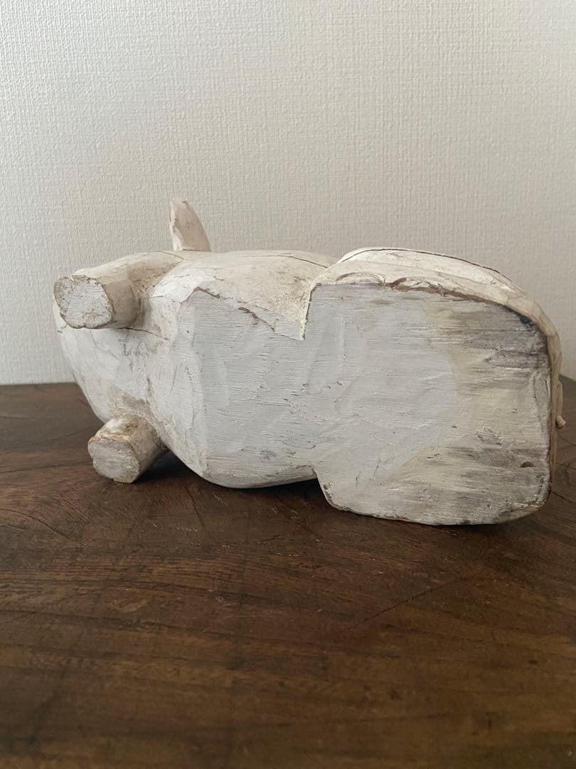 オアハカ 民藝木彫 ヴィンテージ豚像 1980s 中南米プリミティブアート