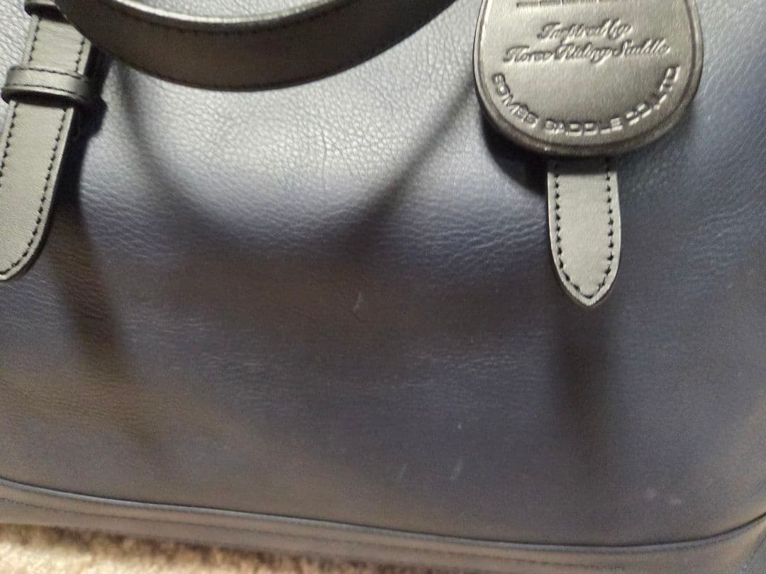 ソメスサドルボストンバックネイビー