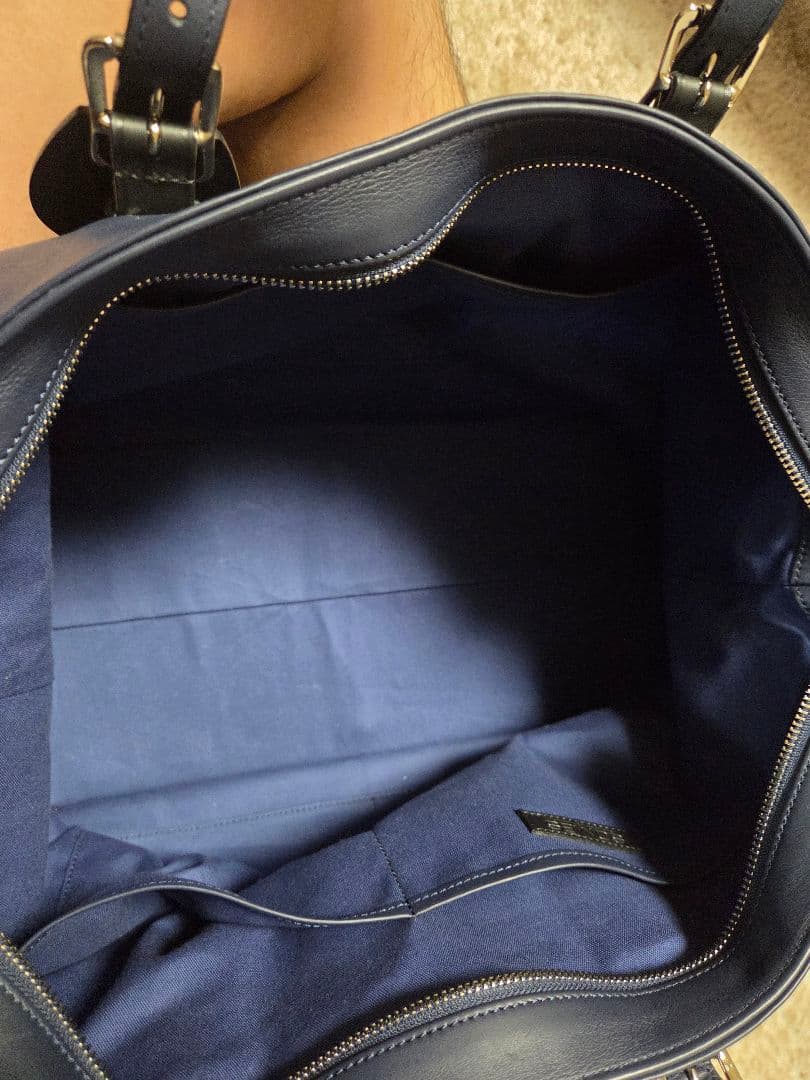 ソメスサドルボストンバックネイビー