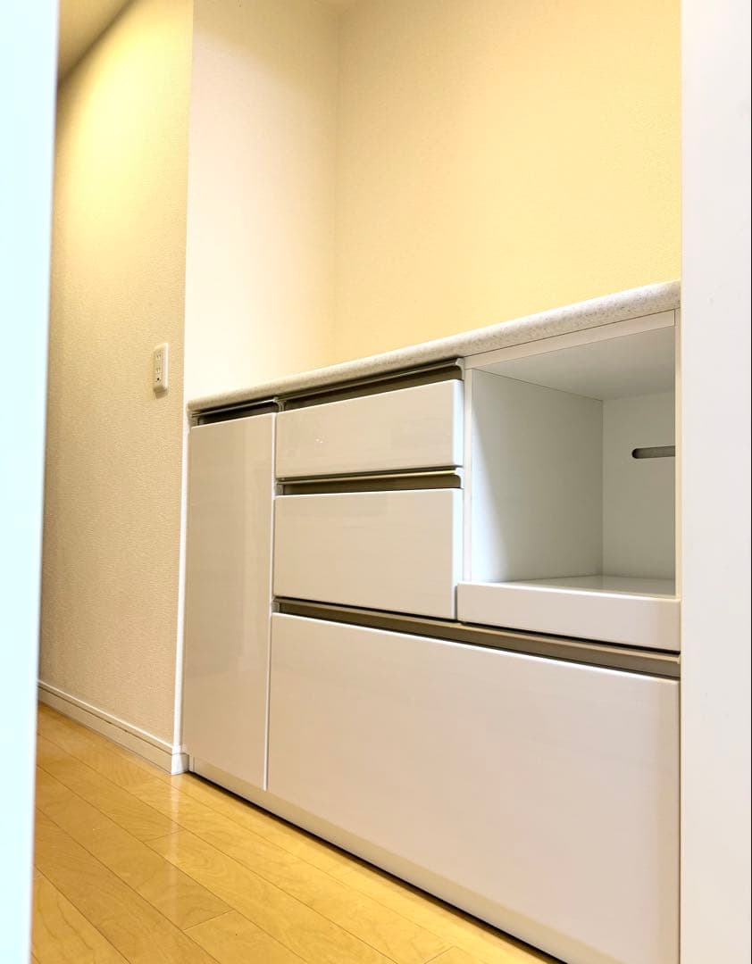 ニトリ キッチンカウンター(アルミナ2 120CT WH) コード4030914