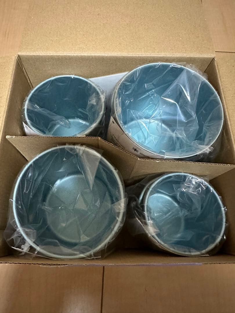 peak スノーピーク　チタンシングルマグ4点セット　空色　SORA