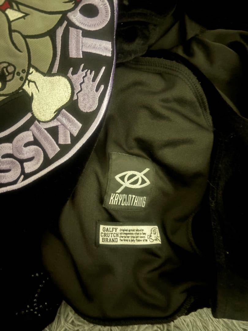 KRY ガルフィーコラボベルベットジャージ上 黒