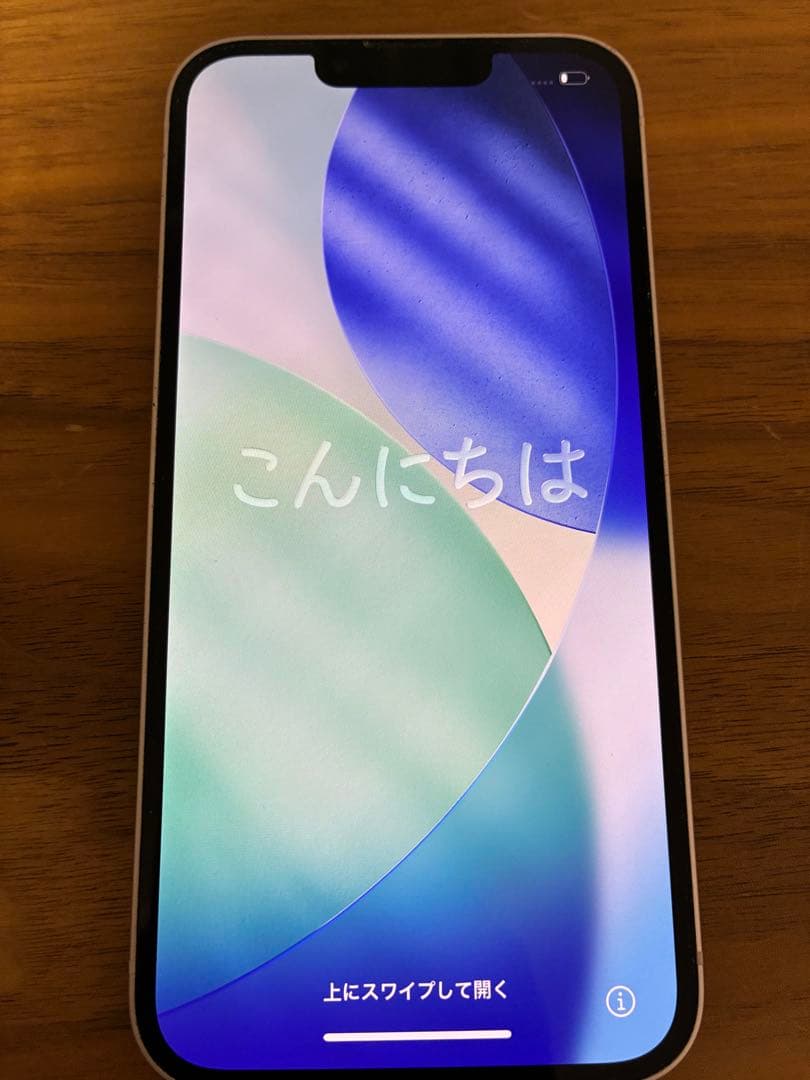 ト*ン様 iPhone 13ピンク バッテリー最大容量71%。