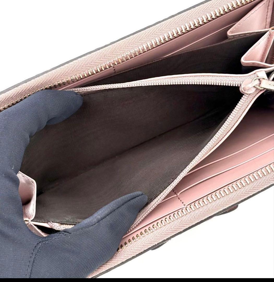 美品GUCCI ピンク レザー 長財布