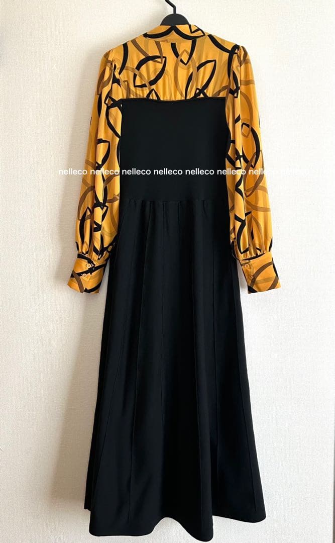 ❤️タグ付き新作　2.6万円　異素材ドッキングワンピース／アナイ　ロートレアモン