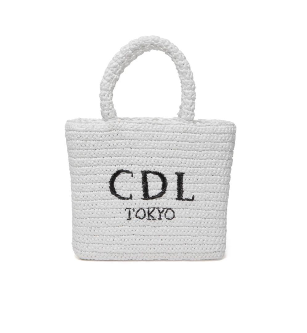 バッグ CDL Hand Stitched Mini Basket white