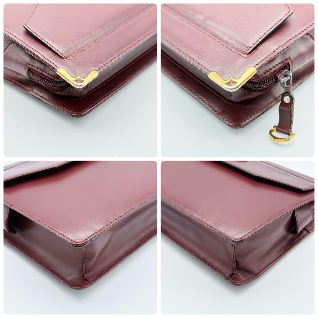 ✨美品✨カルティエ マストライン レザー クラッチバッグ 男女兼用 ゴールド金具