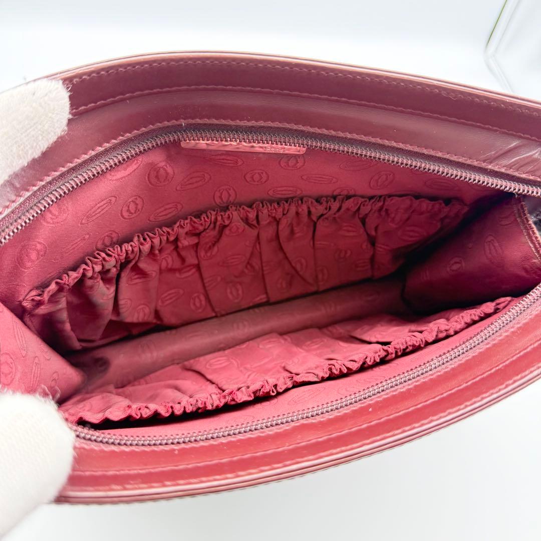 ✨美品✨カルティエ マストライン レザー クラッチバッグ 男女兼用 ゴールド金具