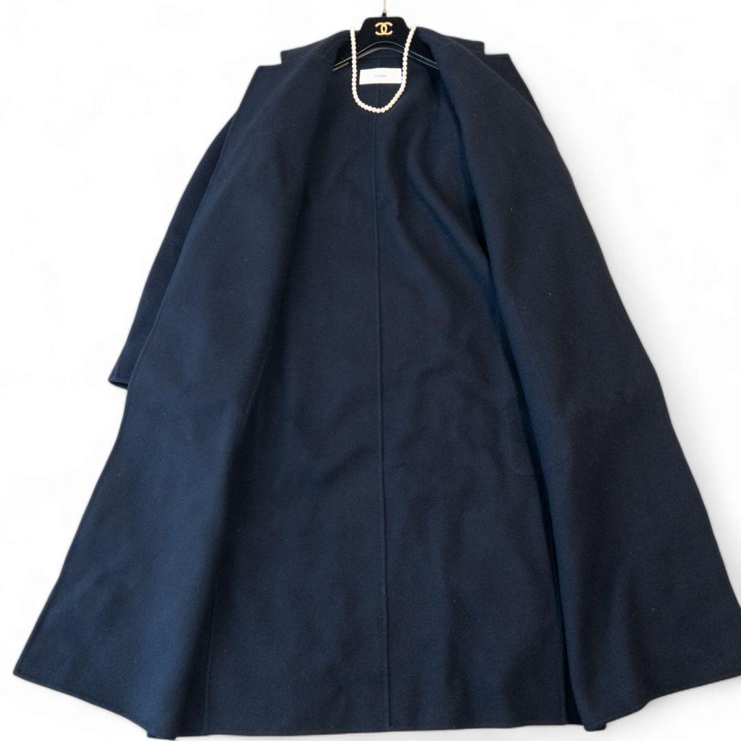 CYCLAS ウールリバーコート ミモレ丈 L