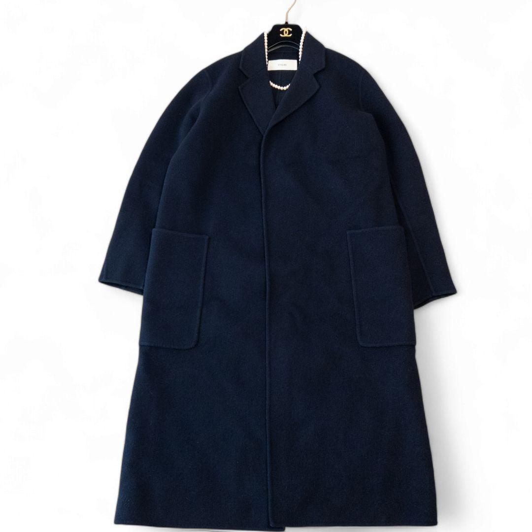CYCLAS ウールリバーコート ミモレ丈 L