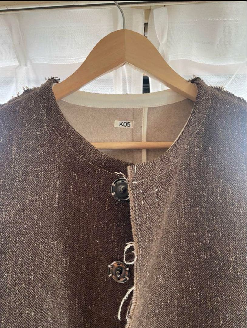 【21AW / KHOKI / コッキ】H no collar jacket