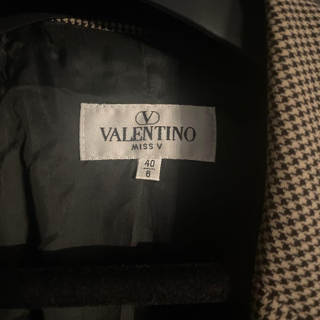 ヴァレンティノ MISS V イタリア製 モヘア混 千鳥格子ジャケット 最高級品