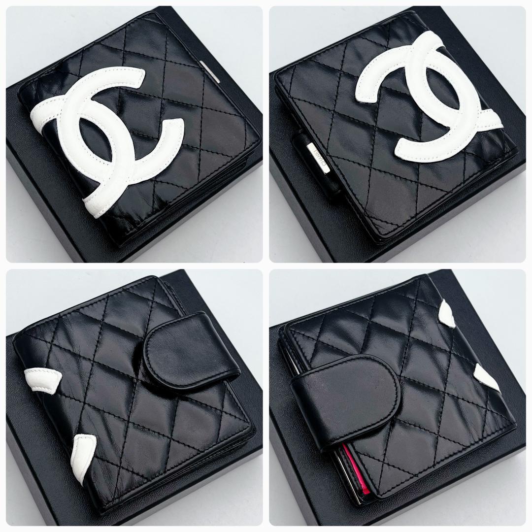 即決特別価格！シャネル カンボン コンパクト 財布 正規品保証2932.