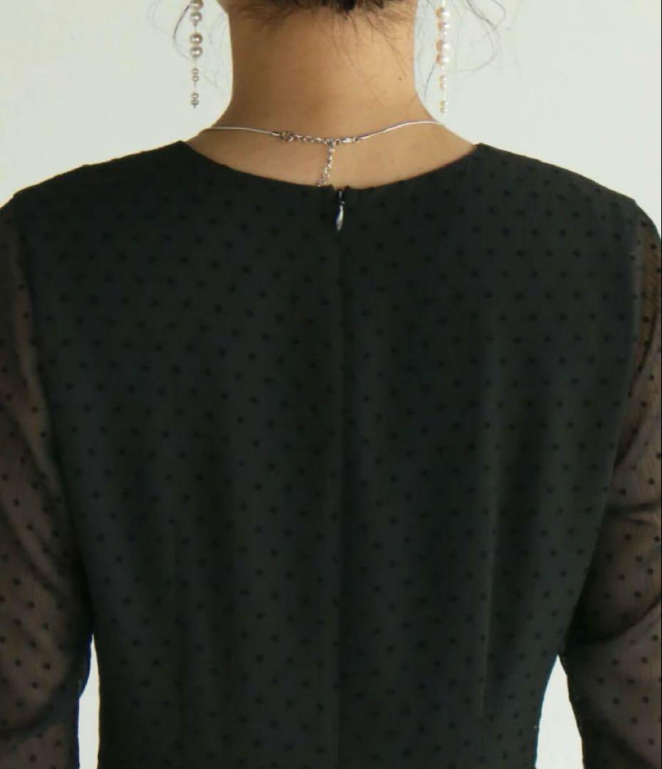 kaene フロッキードットワンピース　36