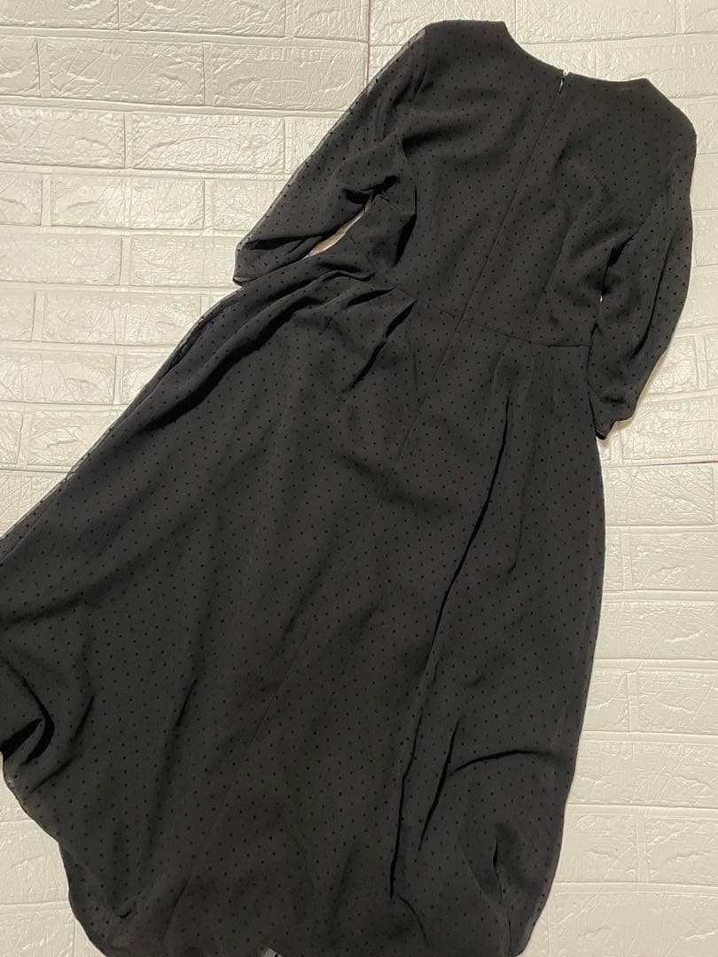 kaene フロッキードットワンピース　36