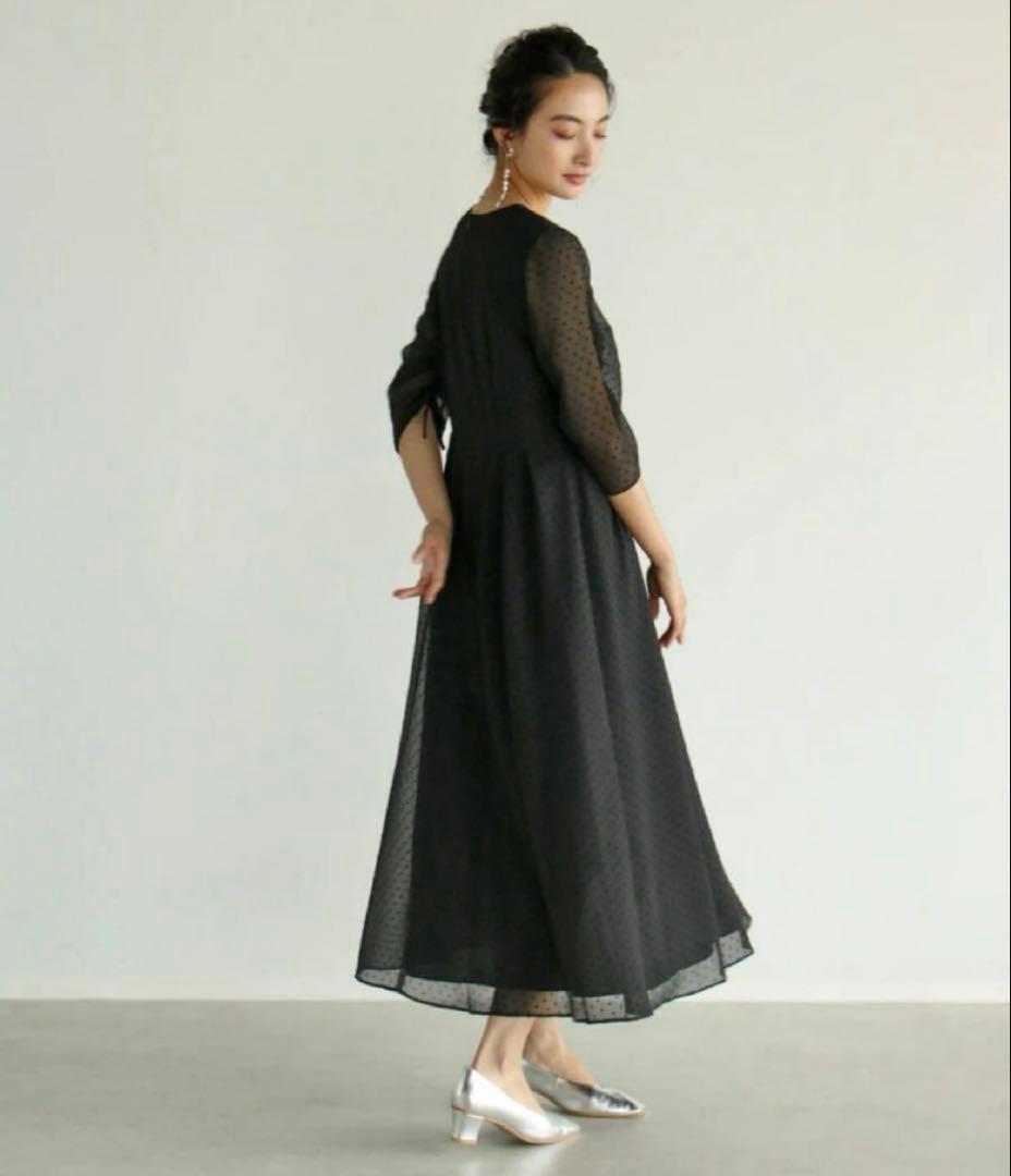 kaene フロッキードットワンピース　36