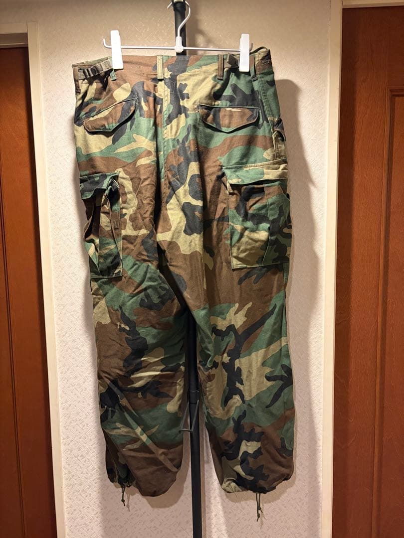 米軍 M-65 カーゴパンツ ウッドランド迷彩　実物