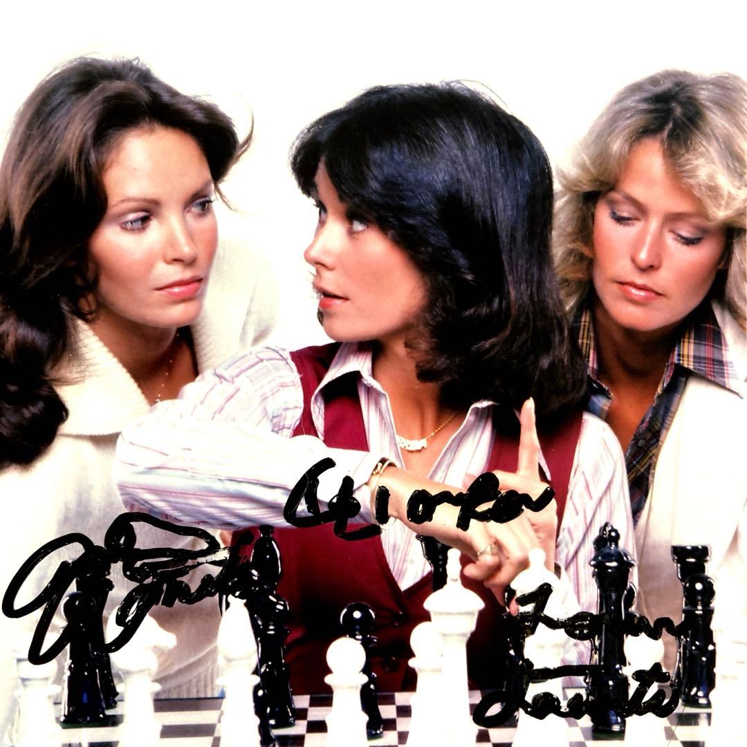 ファラフォーセットとジャクリーンスミスとケイトジャクソン直筆サイン入り写真…