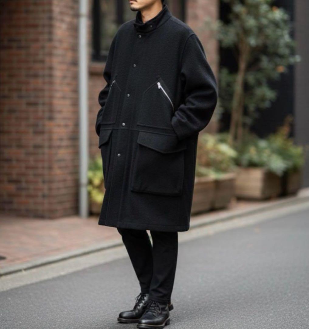 【未使用品】Schott ショットWOOL MILITARY COAT ブラック