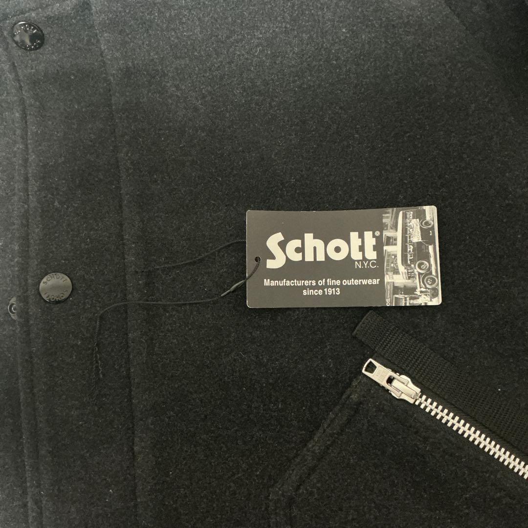 【未使用品】Schott ショットWOOL MILITARY COAT ブラック