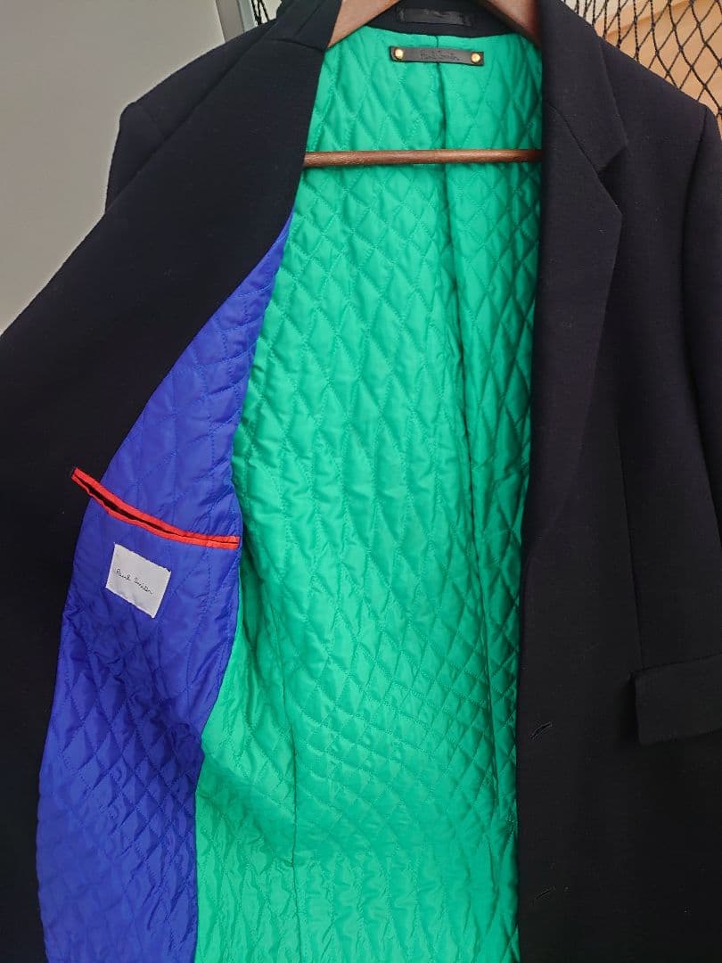 【美品】 PaulSmith チェスターコート キルティング 現行タグ ウール