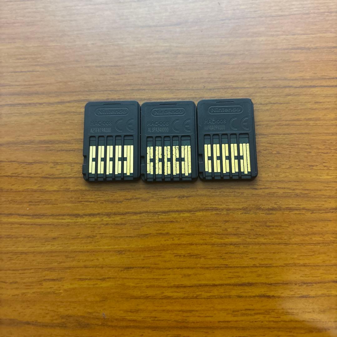 ニンテンドーSwitchカセット3個セット