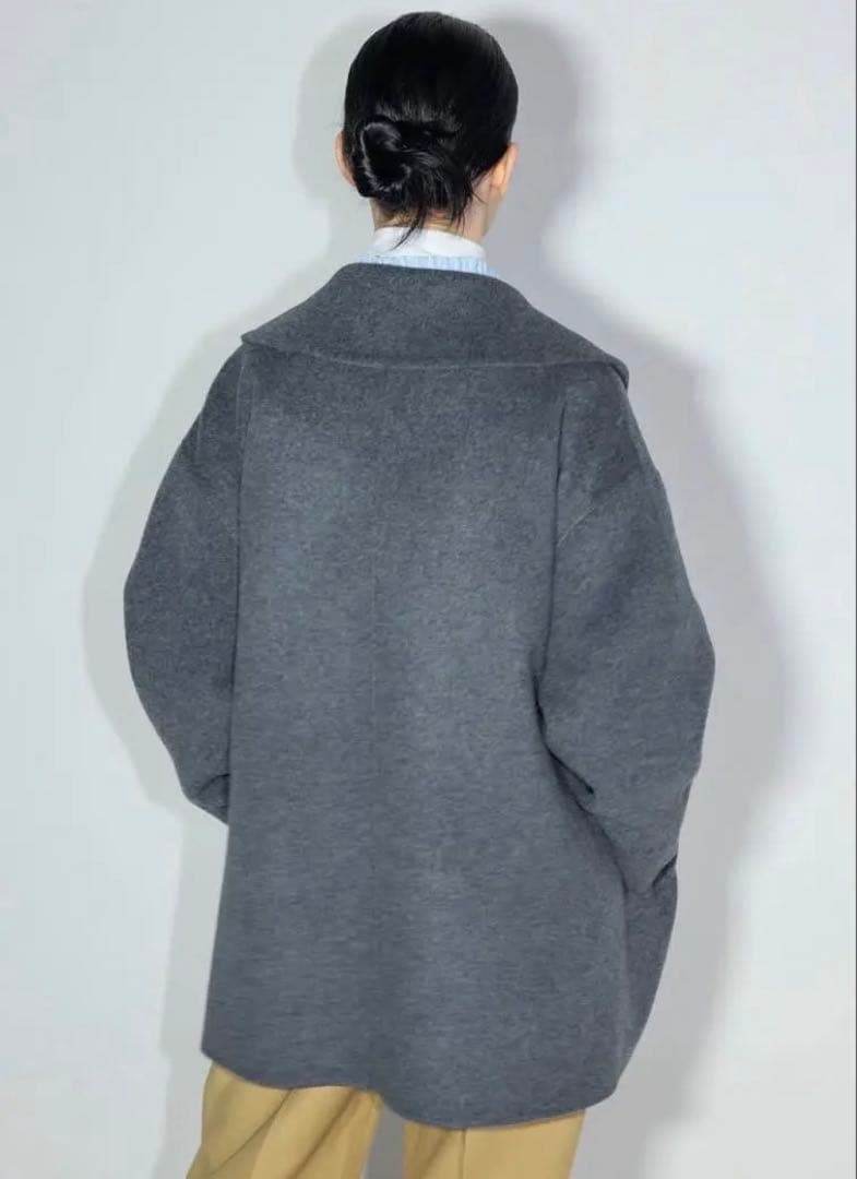 YONFA ダブルボタンウールコート