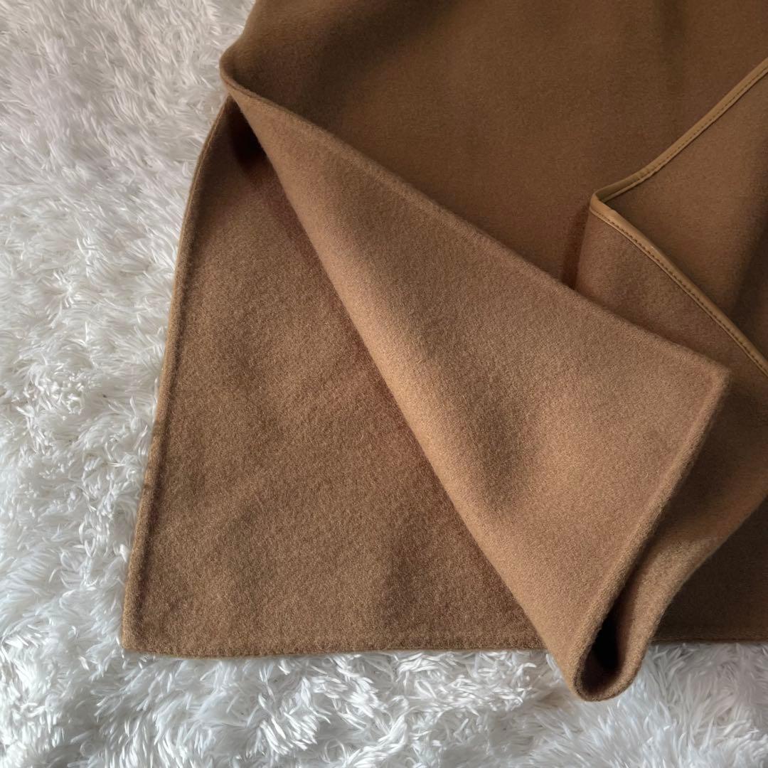 美品　N.O.R.C ウール　リバーロングコート　ダブルフェイス　ベルテッド